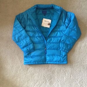 New Marmot boys large methyl blue Zeus Jacket
